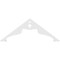 Ekena Millwork Pitch Heath Architectural Grade PVC Gable Pediment, 48"W x 18"H x 1"P (9/12) GPP048X018X100HEA - alternate 4